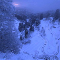 誰も通らない冬の峠道　2018年1月 新潟県柏崎